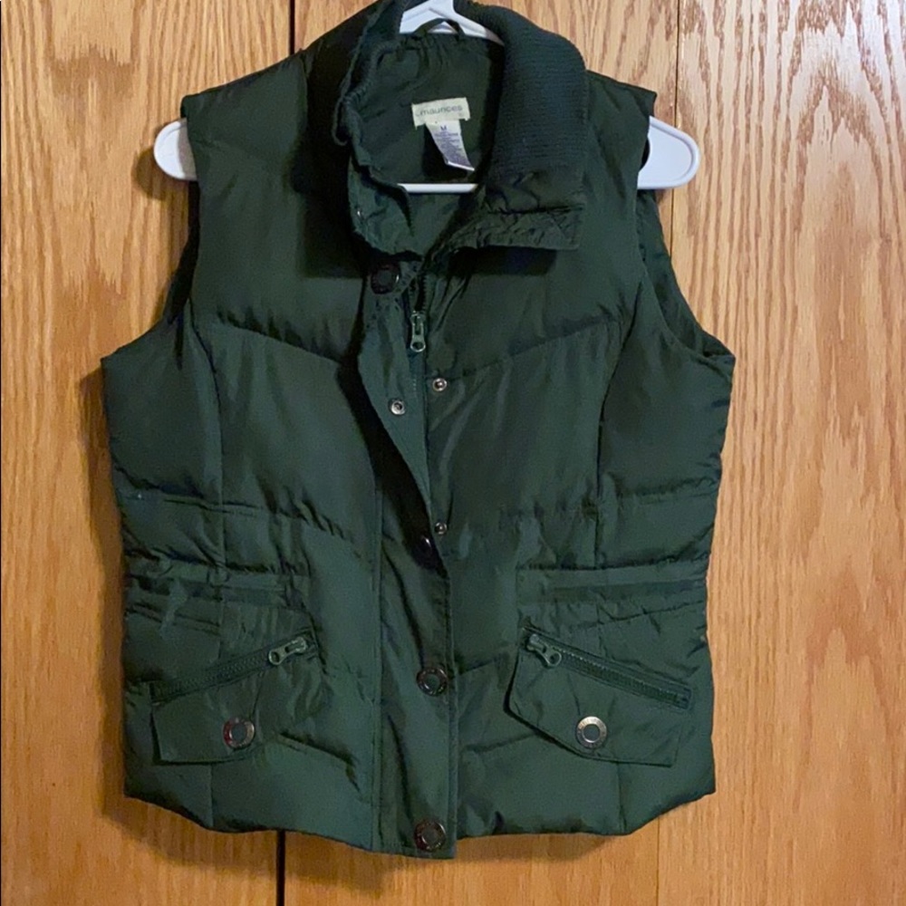 Green winter vest
